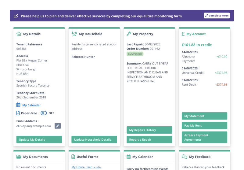 Equalities Dashboard